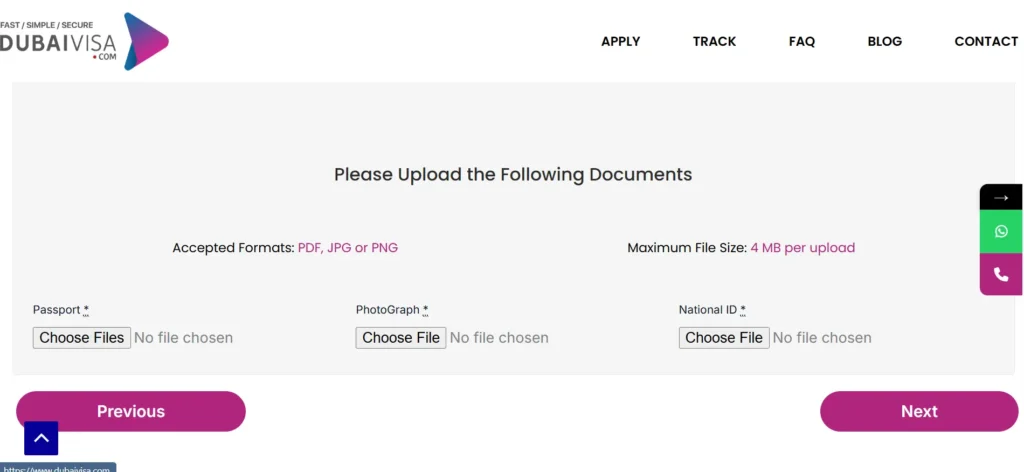 Upload your documents for dubai visa application securely - Apply Dubai Visa Online – Fast & Easy with DubaiVisa.com